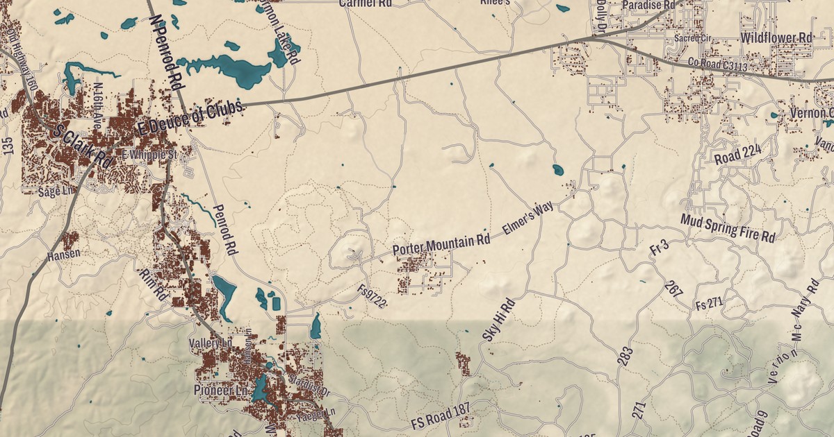 Beautifully Detailed Map of White Mountain Apache Tribe, Arizona