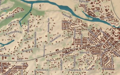 Beautifully Detailed Map of Wickenburg, Arizona