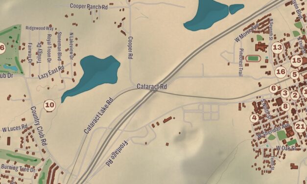 Beautifully Detailed Map of Williams, Arizona