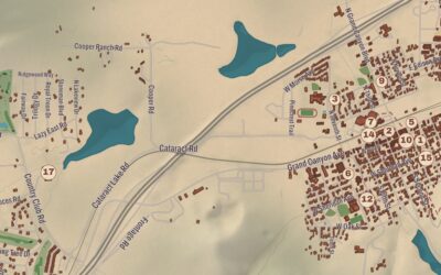 Beautifully Detailed Map of Williams, Arizona