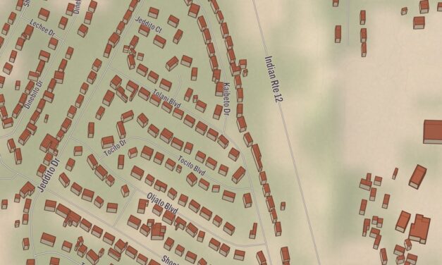 Beautifully Detailed Map of Window Rock, Arizona