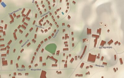 Beautifully Detailed Map of Window Rock, Arizona