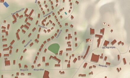 Beautifully Detailed Map of Window Rock, Arizona