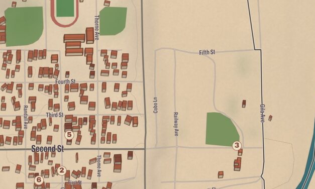 Beautifully Detailed Map of Winkelman, Arizona