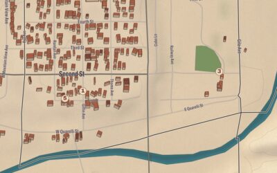 Beautifully Detailed Map of Winkelman, Arizona