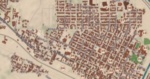 Winslow, Arizona map detail