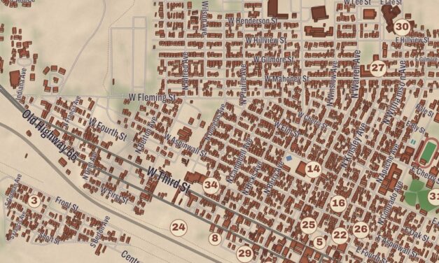 Beautifully Detailed Map of Winslow, Arizona