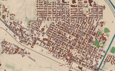 Beautifully Detailed Map of Winslow, Arizona