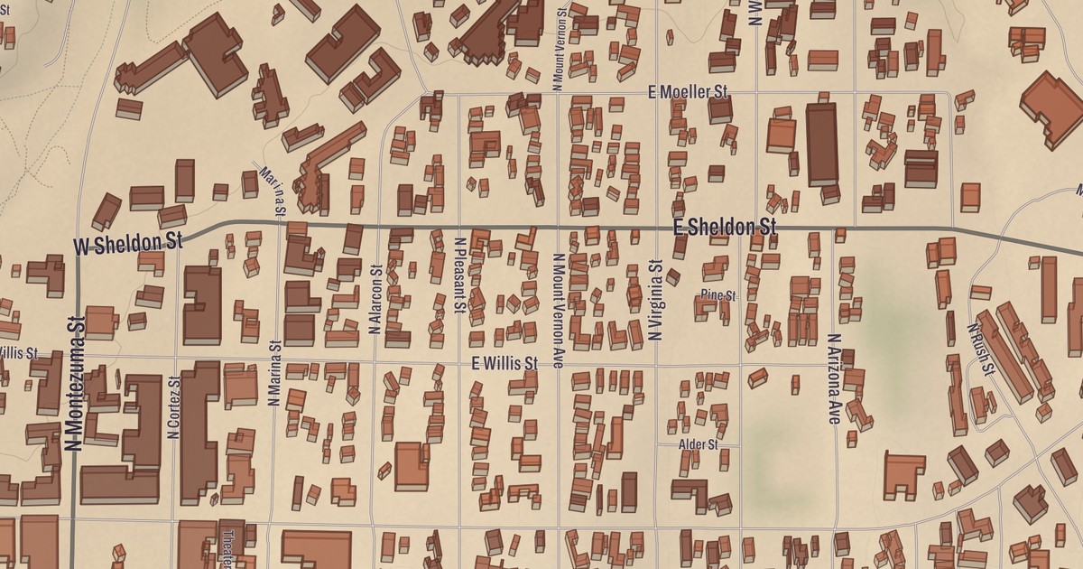 Beautifully Detailed Map of Yavapai-Prescott Indian Tribe, Arizona