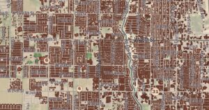 Yuma, Arizona map detail