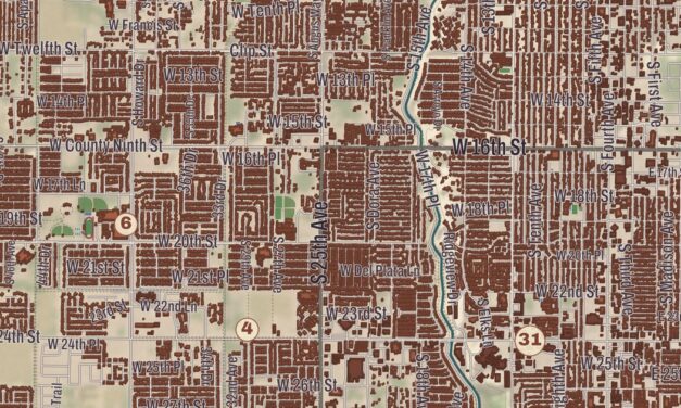 Beautifully Detailed Map of Yuma, Arizona