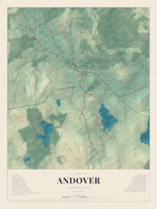 Map of Andover, Connecticut
