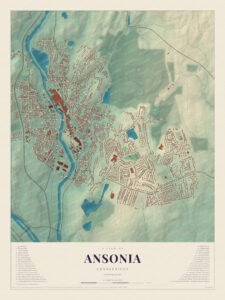 Map of Ansonia, Connecticut