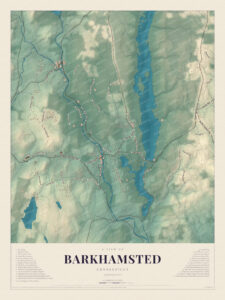 Map of Barkhamsted, Connecticut