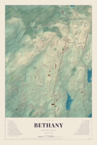 Map of Bethany, Connecticut