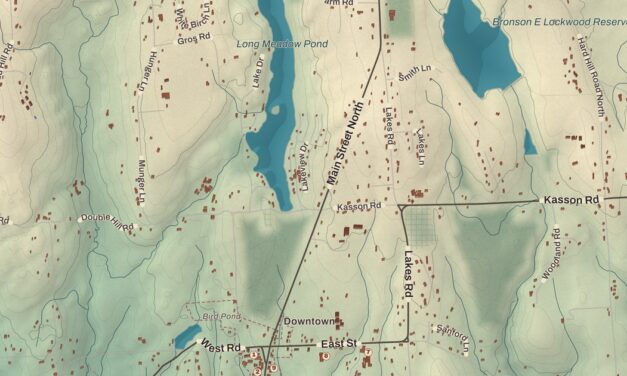 Beautifully Detailed Map of Bethlehem, Connecticut