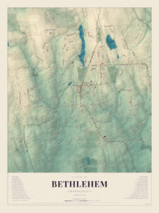 Map of Bethlehem, Connecticut