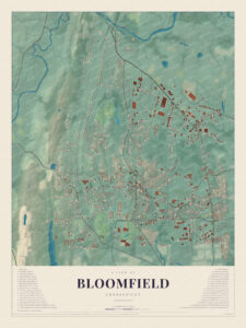 Map of Bloomfield, Connecticut