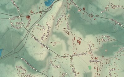 Beautifully Detailed Map of Bolton, Connecticut