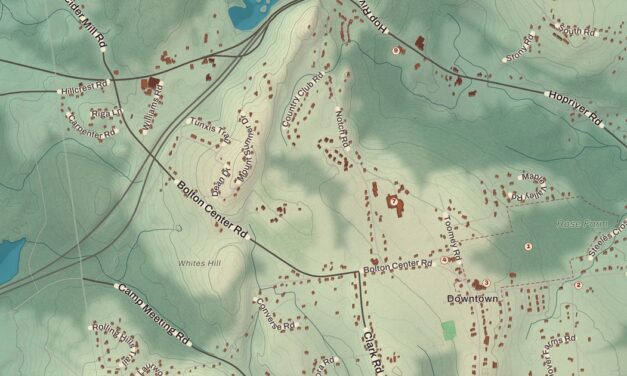 Beautifully Detailed Map of Bolton, Connecticut