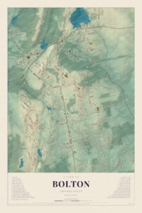 Map of Bolton, Connecticut