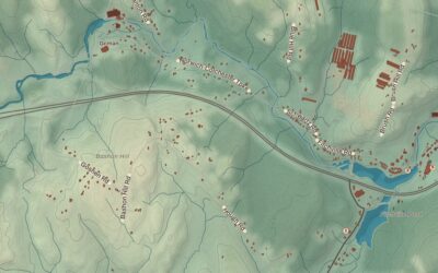 Beautifully Detailed Map of Bozrah, Connecticut