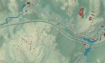Beautifully Detailed Map of Bozrah, Connecticut