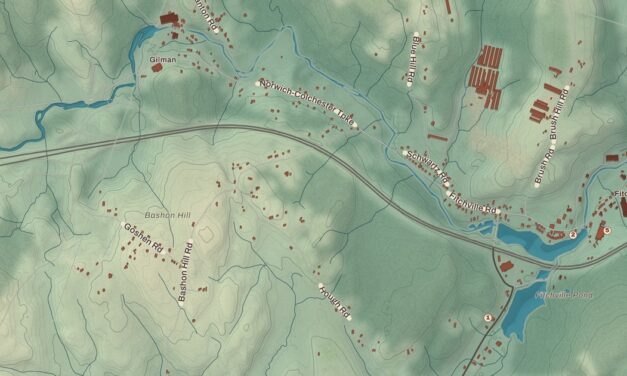 Beautifully Detailed Map of Bozrah, Connecticut