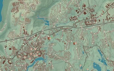 Beautifully Detailed Map of Branford, Connecticut
