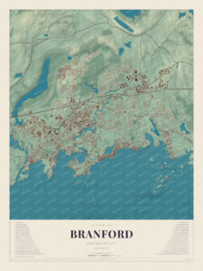 Map of Branford, Connecticut