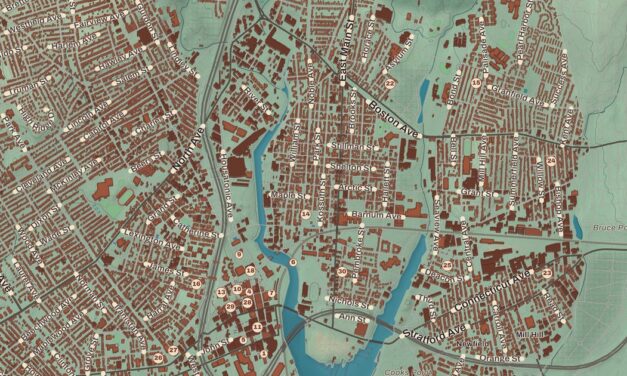 Beautifully Detailed Map of Bridgeport, Connecticut