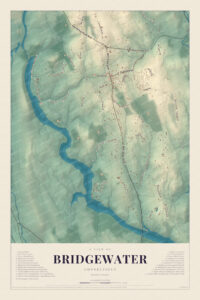 Map of Bridgewater, Connecticut