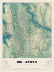 Map of Brookfield, Connecticut