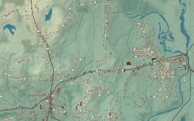 Beautifully Detailed Map of Brooklyn, Connecticut