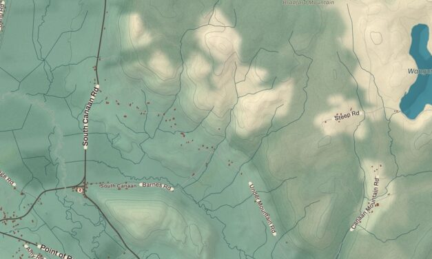 Beautifully Detailed Map of Canaan, Connecticut