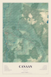 Map of Canaan, Connecticut