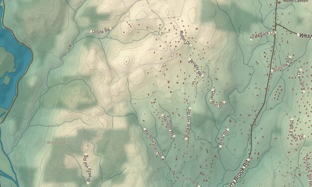Beautifully Detailed Map of Canton, Connecticut