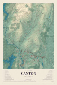 Map of Canton, Connecticut