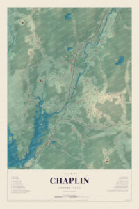 Map of Chaplin, Connecticut