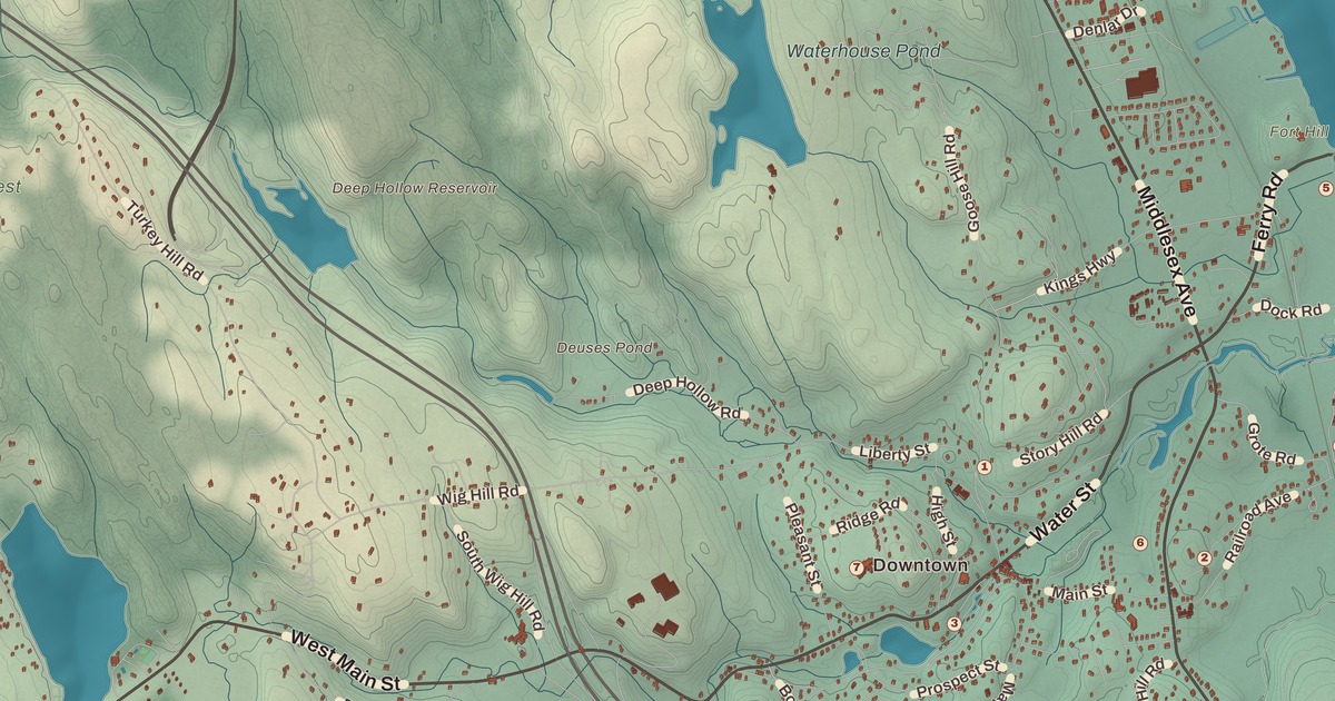 Beautifully Detailed Map of Chester, Connecticut