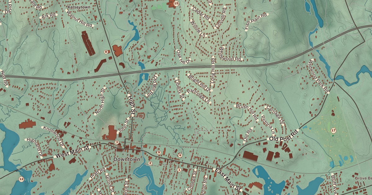 Beautifully Detailed Map of Clinton, Connecticut
