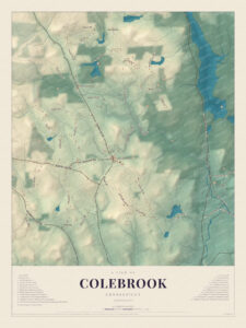 Map of Colebrook, Connecticut