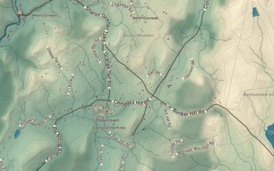 Beautifully Detailed Map of Cornwall, Connecticut