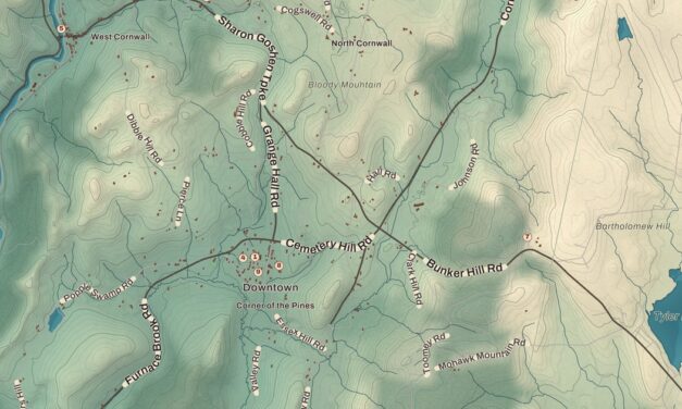 Beautifully Detailed Map of Cornwall, Connecticut