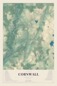 Map of Cornwall, Connecticut