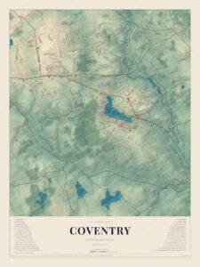 Map of Coventry, Connecticut