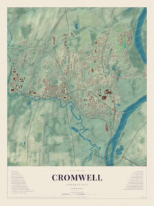 Map of Cromwell, Connecticut