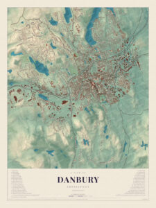 Map of Danbury, Connecticut
