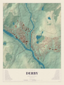 Map of Derby, Connecticut