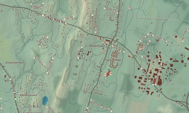 Beautifully Detailed Map of East Granby, Connecticut